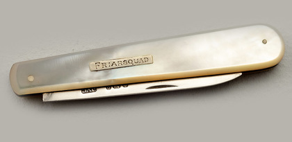 Victorian Silver & Mother of Pearl Pocket Fruit Knife - FRIARSQUAD, John Yeomans Cowlishaw